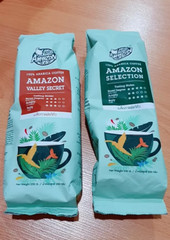 x 2 packs Cafe Amazon Roasted Coffee Bean Real Roasted Coffee 250g./pack
