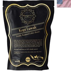 250g Dark Roast Kopi Luwak Coffee – Ethically Sourced Whole Beans from Indonesia