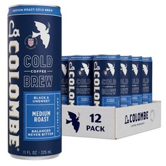 La Colombe Coffee, Cold Brew Black, Unsweetened, 11 fl 11 Fl Oz (Pack of 12)