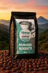 Panama Boquete Light Roast Coffee 16oz – Ground/Whole Bean – Fast Shipping