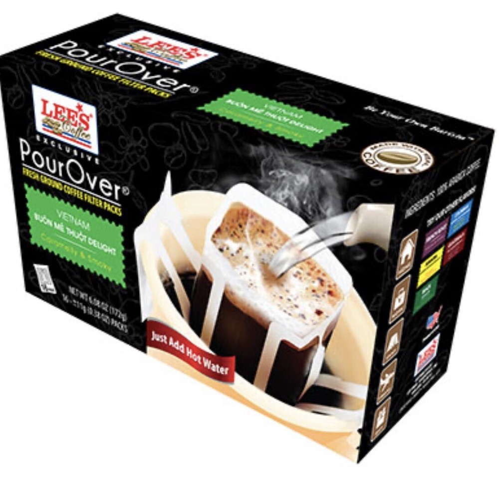 Lee’s Vietnamese Coffee PourOver Buon Me Thuoc – 16 Pack / Box