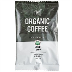 Crown Beverages Organic Donut Shop Coffee Packet 2.5 oz. – 24/Pieces