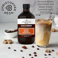 Christopher Bean Caramel Walnut Shortbread Cold Brew Coffee Bottle