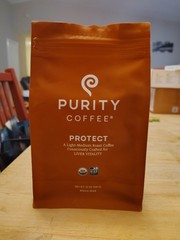 Purity Coffee PROTECT High Antioxidant Light-Medium Roast Whole Bean (12oz Bag)