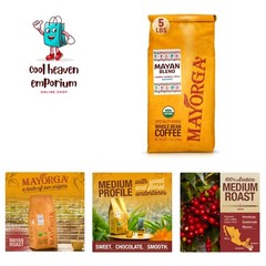 Organic Coffee 5lb Mayan Blend – Medium Roast Whole Bean Coffee Specialty Gra…
