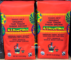 2 Packs Trader Joe’s Organic Fair Trade Shade Grown Ethiopian Coffee 13 oz Each