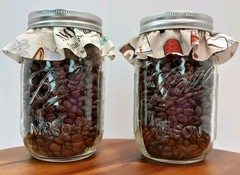 Coffee Beans DOUBLE CHOCOLATE Flavored In vac-sealed Jars Lot Of 2 Valentine’s