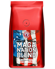 MAGA Nation Blend Medium Roast Whole Beans 100% Made in the USA Hawaiian Grown