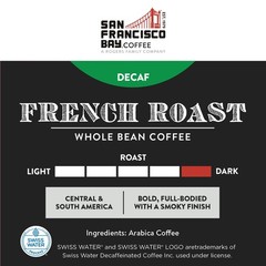 San Francisco Bay Whole Bean Coffee – DECAF French Roast (2lb Bag), Dark Roast,