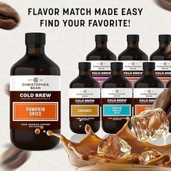 Christopher Bean Pumpkin Spice Cold Brew Coffee – Smooth & Flavorful Bottle