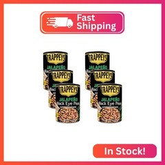 Trappey’s Jalapeno Black eye Peas , With Slab Bacon, 15.5-Ounces (Pack of 6)