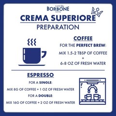 Caffè Borbone Whole Bean Coffee, Medium Roast Arabica and Robusta Blend, Crem…