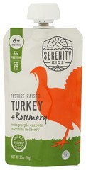 Serenity Kids Turkey Rosemary Baby Food Pouch With Carrots Zucchini 5G 6 Pack
