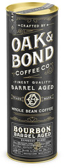 Espresso Bourbon Barrel Aged Coffee, Colombia & Brazil Blend, Whole Bean Arabica