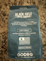 Black Riffle Coffee Company Silencer Smooth Whole Coffee Beans Light Roast 12oz