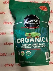 ZAVIDA ORGANICA PREMIUM WHOLE BEAN COFFEE 907g/2LBS 1 BAG ORGANIC