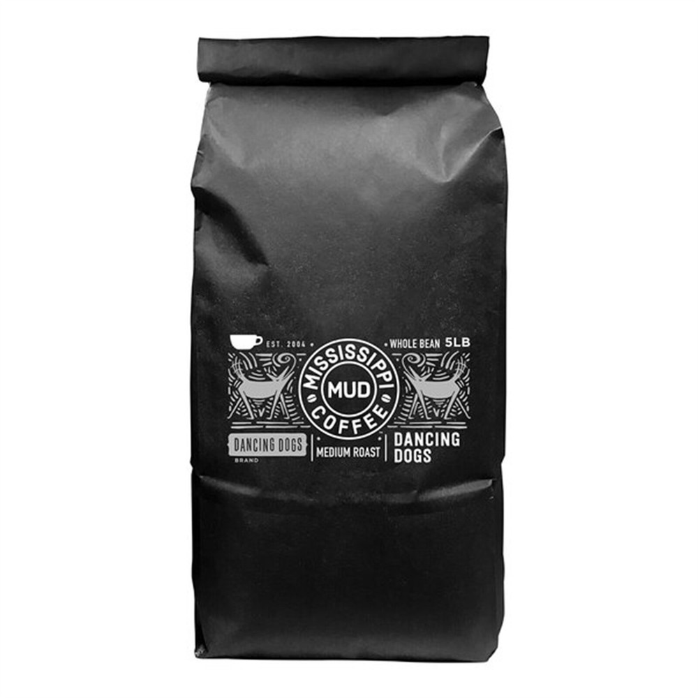 Mississippi Mud Coffee Dancing Dogs Whole Bean Coffee 5 lb. WS-110MMWBDOGS