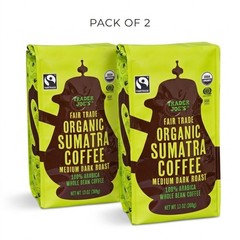 2 Pack Trader Joe’s Sumatra Coffee Organic Whole Bean 13oz