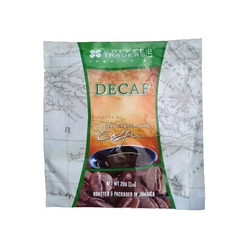 Coffee Traders Roasted & Ground 1 oz Jamaica Jamaican Caribbean Select Decaf