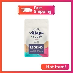 One Village Coffee, Legend Dark Roast, Whole Bean Coffee, Natural Process, Inten