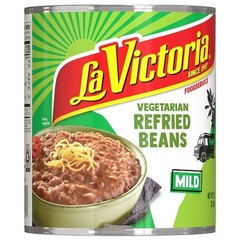 La Victoria Vegetarian Refried Beans, 112 Ounce, 6 Per Case