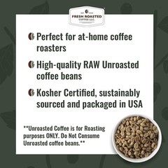, African Unroasted Green Coffee Beans Home Roasting Starter Kit, Variety 4-P…