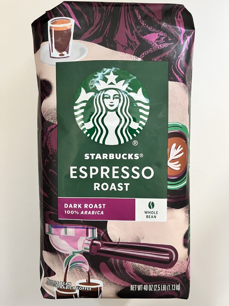 Starbucks Whole Bean Coffee, Espresso Roast Dark 40 oz.