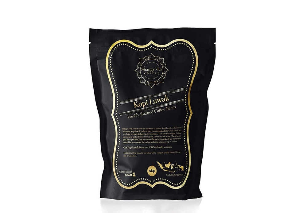 Shangri-La Wild Kopi Luwak Coffee Grounds – 1kg Sustainably Sourced