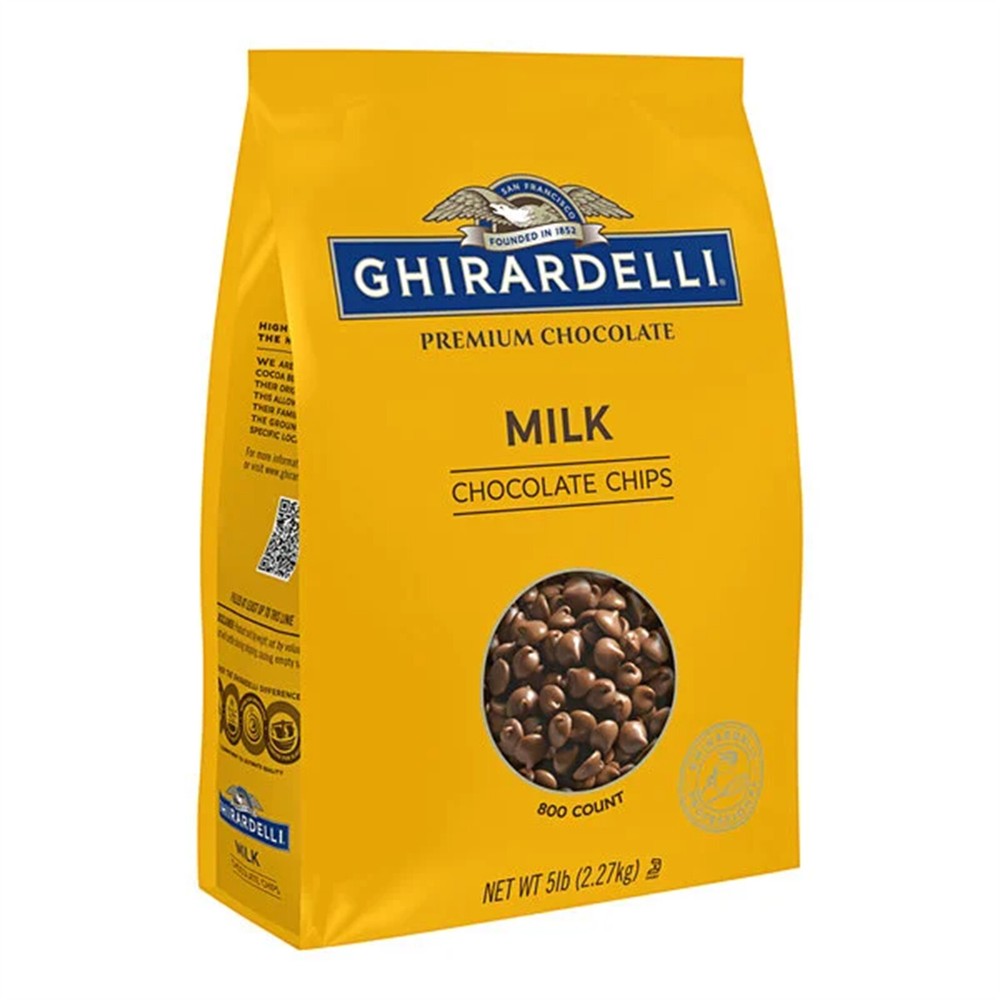 Ghirardelli Stanford Milk Chocolate Wafers 5 lb. – 2/Pieces WS-40842057