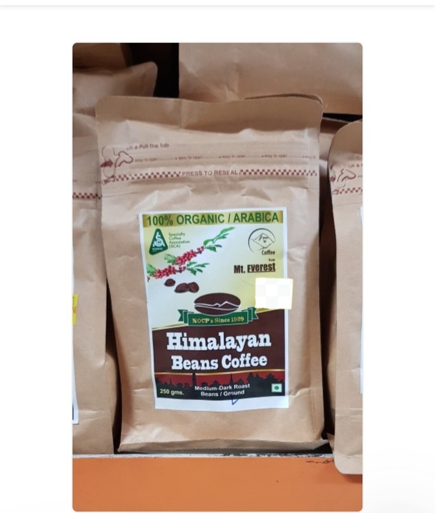 100% Organic Himalayan Beans Coffee 250 gms