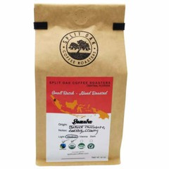 3 Pack Organic Sumatra Coffee, Medium Roast Chocolate , Hand Roasted 12 Oz, Whol
