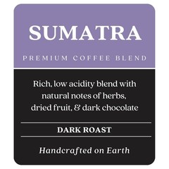 Handcrafted Dark Roast Whole Bean Coffee, Sumatra 32 Oz – Taste Sustainability