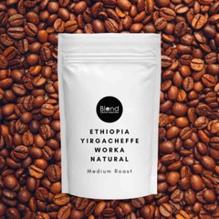 200 gram Ethiopia Yirgacheffe Worka Natural Fresh Roasted Coffee Ground Medium
