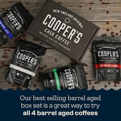 Artisanal Bourbon & Whiskey Coffee Sampler – 4 Ounce Bags of Flavorful Beans