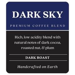 Dark Sky Blend Dark Roast Whole Bean Coffee – 2lbs