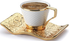 Turkish Greek Arabic Bosnian Coffee & Espresso Cup Set for 6 – 18 Pcs, Porcelain