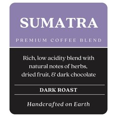 Copper Moon Sumatra, Whole Bean Coffee, 5 Pound Bag, Dark Roast Coffee with Smoo