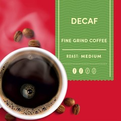 Tim Hortons Decaf Medium Roast Coffee 12 Ounce Pack of 6 100 Arabica Beans