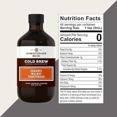 Christopher Bean Caramel Walnut Shortbread Cold Brew Coffee Bottle