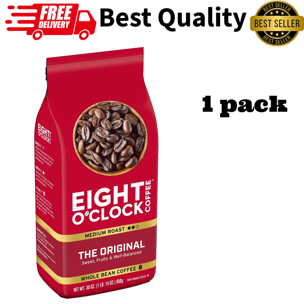 Eight OClock Original Whole Bean Coffee Medium Roast 30 oz Bag