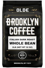 Brooklyn Coffee Italian Dark Roast – 2lb Whole Beans, Freshly Roasted in NYC