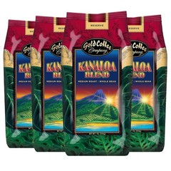 Gold Coffee Co. Kanaloa Premium House Blend Medium Roast Whole Bean 100% Arabica