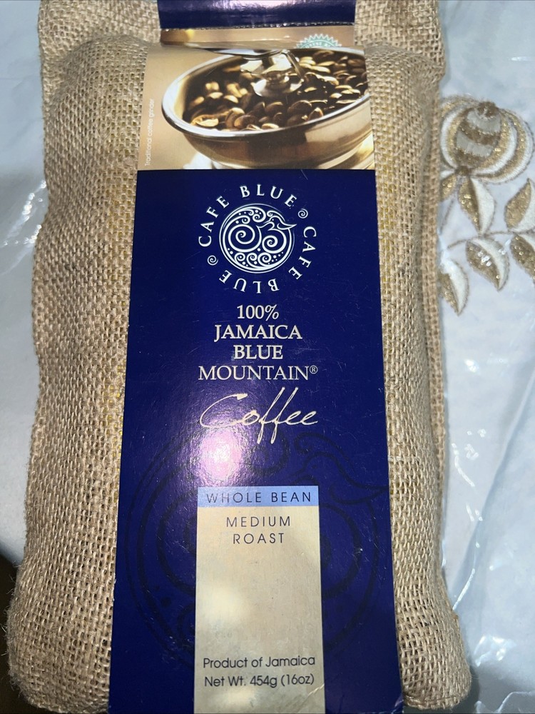 Cafe Blue – 100% Authentic Jamaica Blue Mountain Coffee from Clifton Mount 16oz