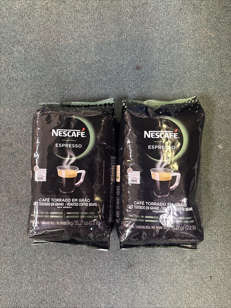 Nescafe Whole Bean Espresso 2.2 lb. – 6/Pieces Brazilian Coffee 100% Arabica