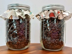 Coffee Beans DOUBLE CHOCOLATE Flavored In vac-sealed Jars Lot Of 2 Valentine’s
