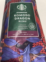 Starbucks KOMODO DRAGON Whole Bean Coffee 1lb Bag Whole Bean BB:12/2026