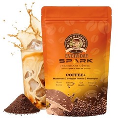 Spark Organics Instant Mushroom Coffee – Gut Balance & Clean Energy Blend, 7.4oz