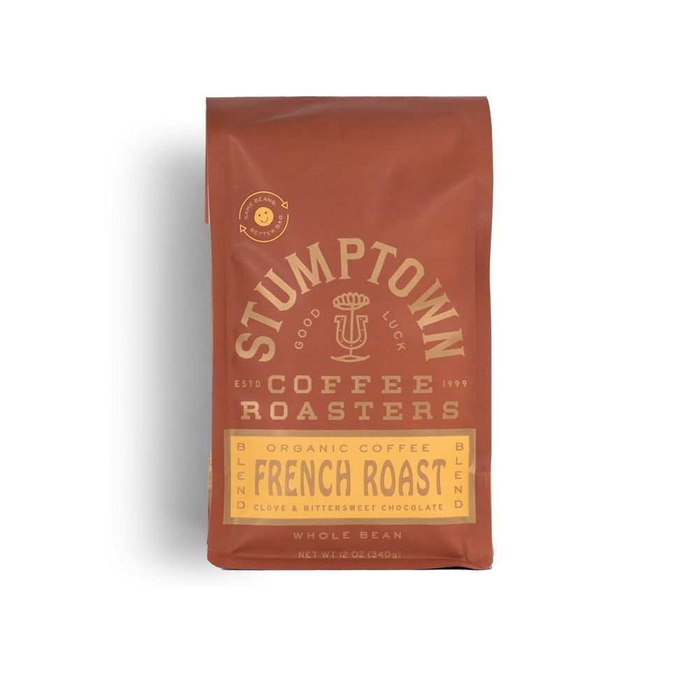 Stumptown French Roast Organic Whole Bean Coffee 12 Ounce Dark Roast 100 Arabica