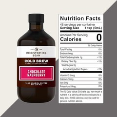 Christopher Bean Chocolate Raspberry Cold Brew Coffee – Smooth Arabica Bottle