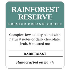 Copper Moon Rainforest Reserve Organic Blend Dark Roast Whole Bean Coffee – 2lbs